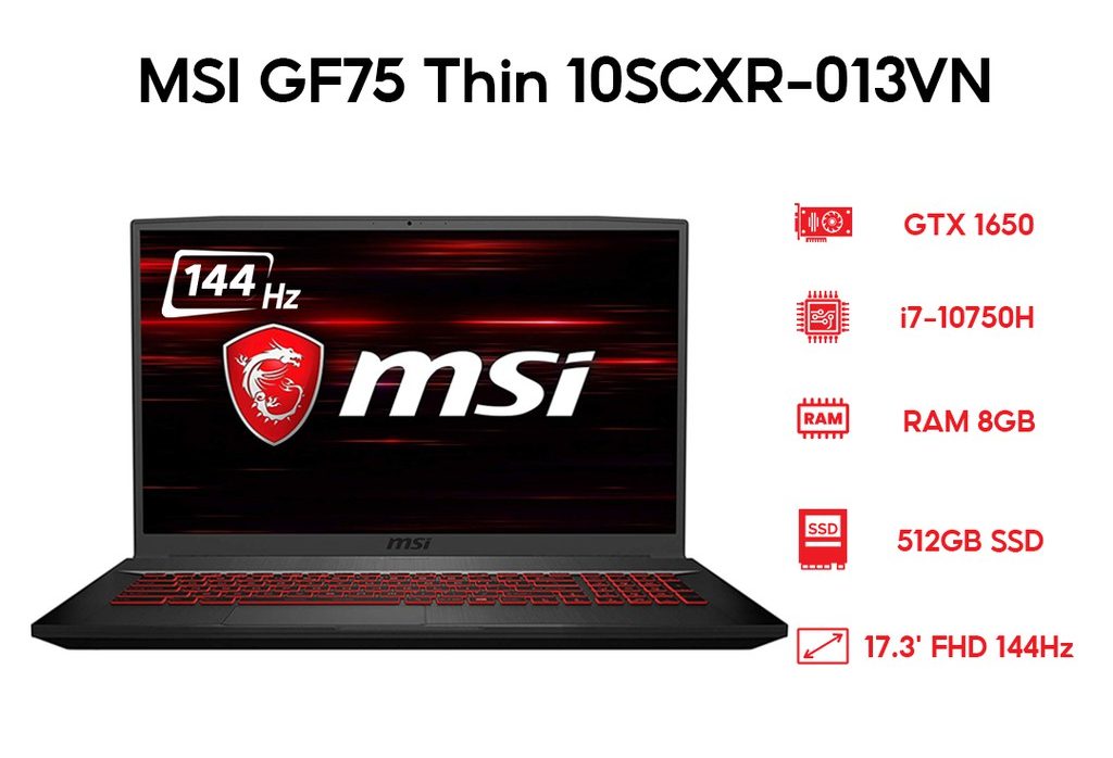 Laptop MSI GF75 Thin 10SCXR 013VN